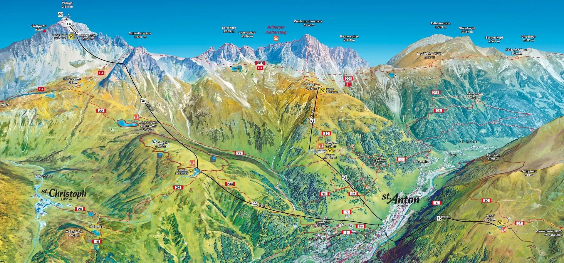 St-Anton map