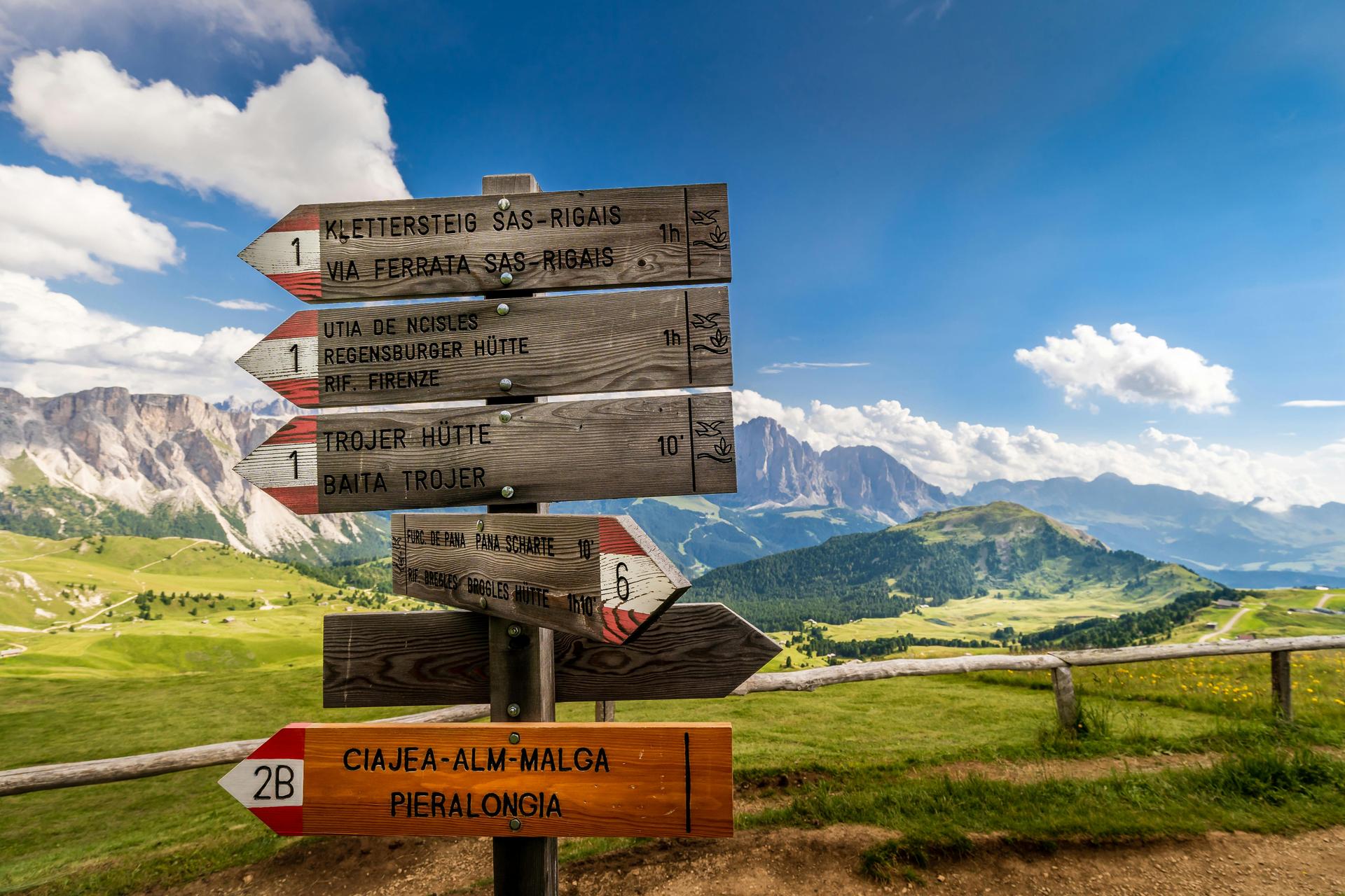 Selva do val gardena in summer