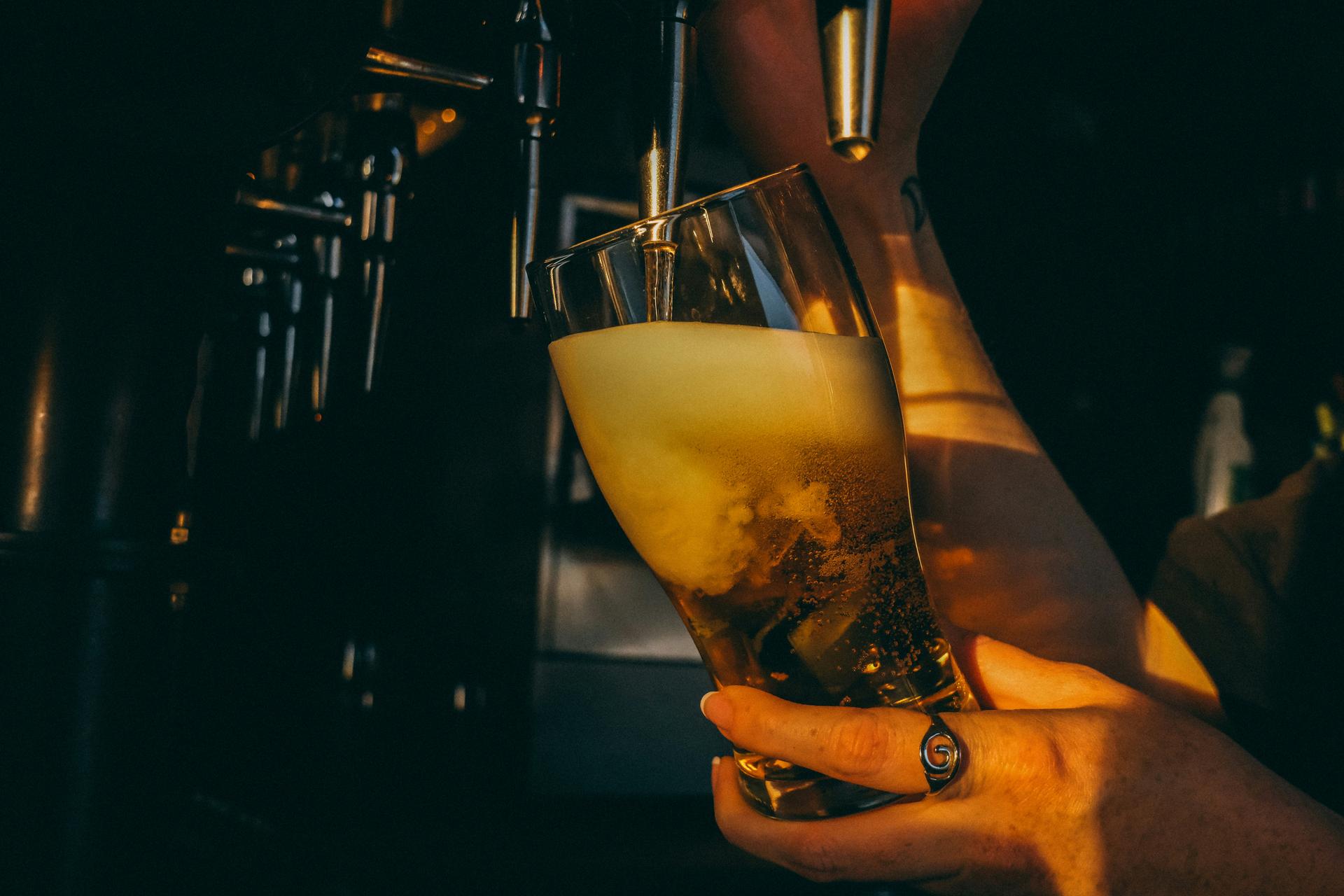 Beer-being-pulled-bar